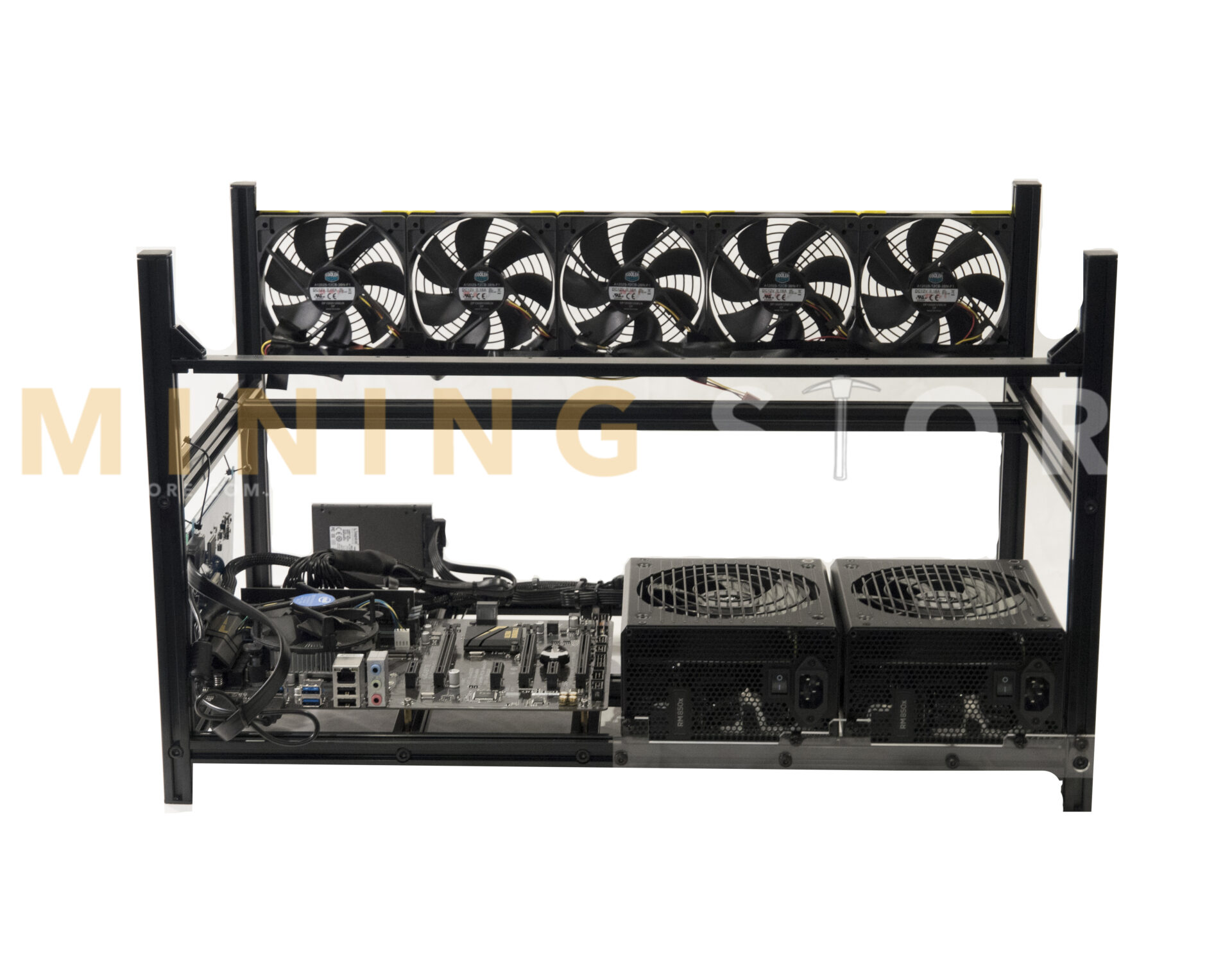 6 GPU Mining Rig Kit (no GPUs) Frame Only Mining Rigs Frames