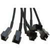 SATA 1 to 6 way 3-Pin Fan PWM Power Supply Cable Y Splitter