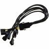 SATA 1 to 6 way 3-Pin Fan PWM Power Supply Cable Y Splitter