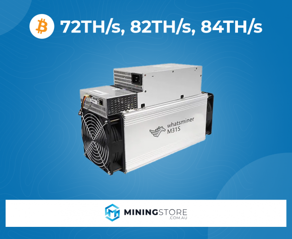 MicroBT Whatsminer M31S 72TH, 82TH, 84TH | Crypto Miner | Hosted or Shipped
