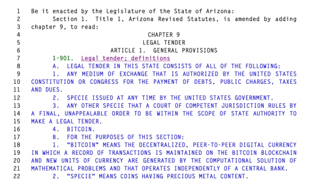 Bitcoin Legal Tender Chapter 9