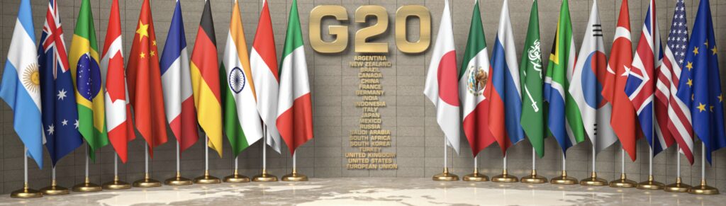 G20 Flags and views on cryptocurrencies