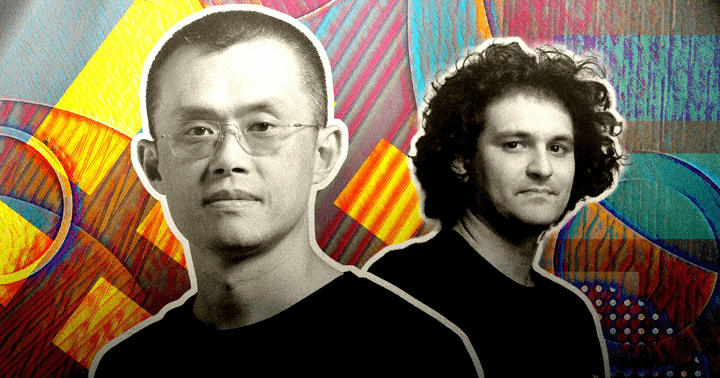 Binance founder CZ and FTX founder Sam Bankman Fried