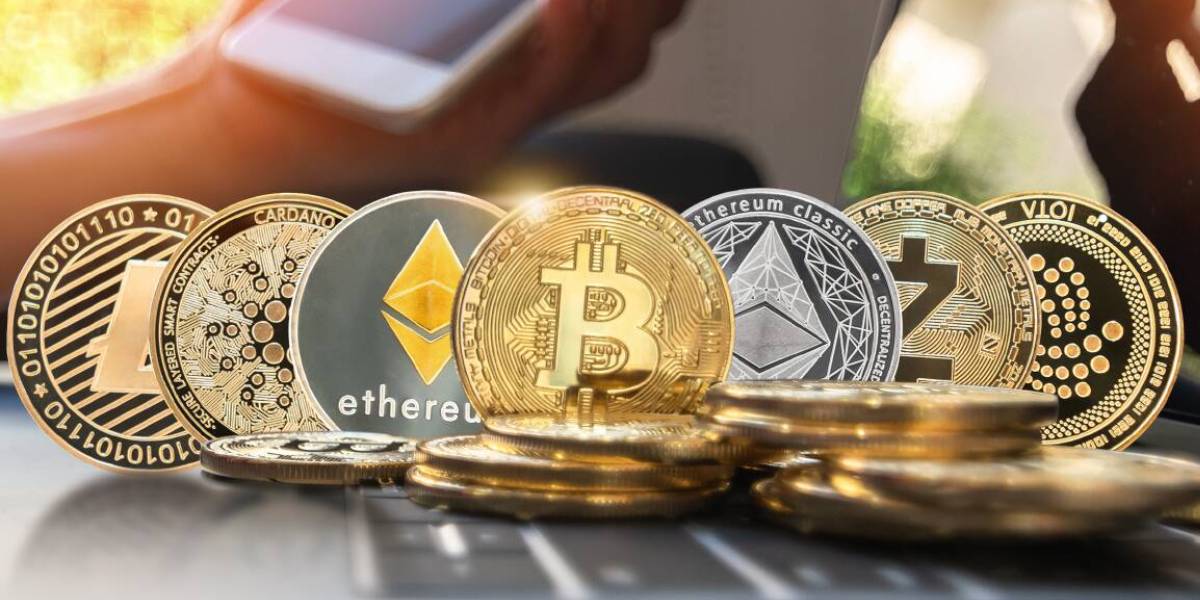 Various cryptocurrencies including Bitcoin, Ethereum, and Litecoin representing altcoin mining opportunities.