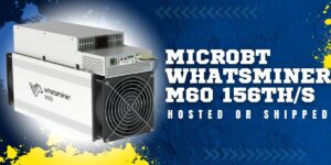 MicroBT Whatsminer M60 156TH/s ASIC Miner for Bitcoin hosted or shipped 