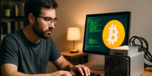 Individual setting up ASIC device to join a mining pool from home in Australia 